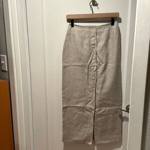 BEAUTIFUL AUTHENTIC linen a-line skirt by ESPIRT.